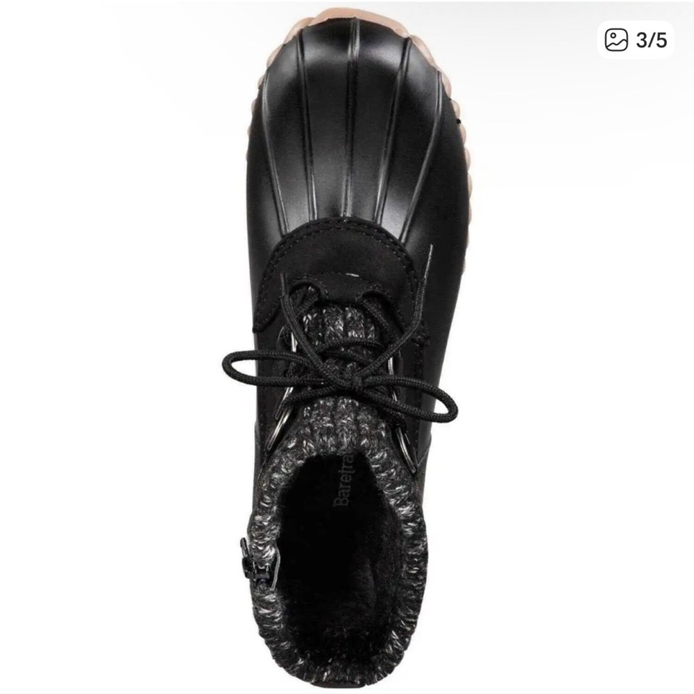 BareTraps Women's Black Insulated Duck Boots - Picture 3 of 8